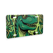 Dino T-Rex aluminum front license plate