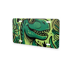 Dino T-Rex aluminum front license plate