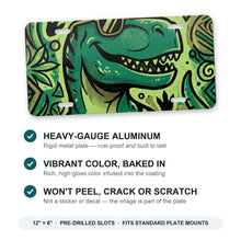 Dino T-Rex aluminum front license plate