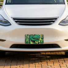 Dino T-Rex aluminum front license plate