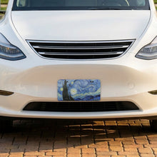 Starry Night aluminum front license plate
