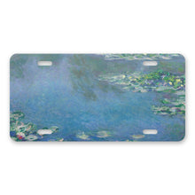 Monet Water Lilies aluminum front license plate