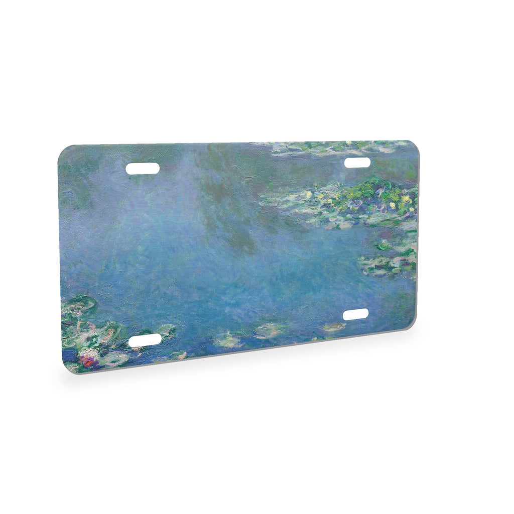 Monet Water Lilies aluminum front license plate