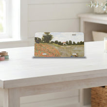 Monet Poppies aluminum front license plate