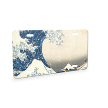 Great Wave aluminum front license plate