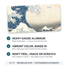 Great Wave aluminum front license plate