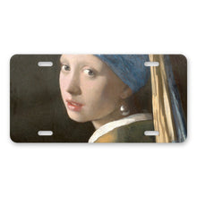 Girl With A Pearl Earring aluminum front license plate