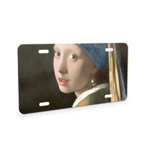 Girl With A Pearl Earring aluminum front license plate