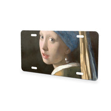 Girl With A Pearl Earring aluminum front license plate