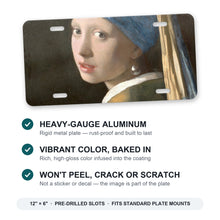 Girl With A Pearl Earring aluminum front license plate