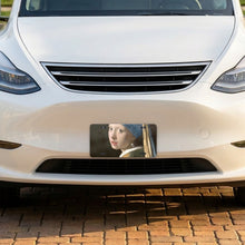 Girl With A Pearl Earring aluminum front license plate
