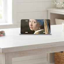 Girl With A Pearl Earring aluminum front license plate