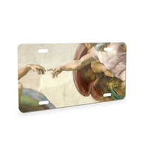 Creation Of Adam aluminum front license plate
