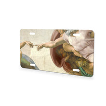 Creation Of Adam aluminum front license plate
