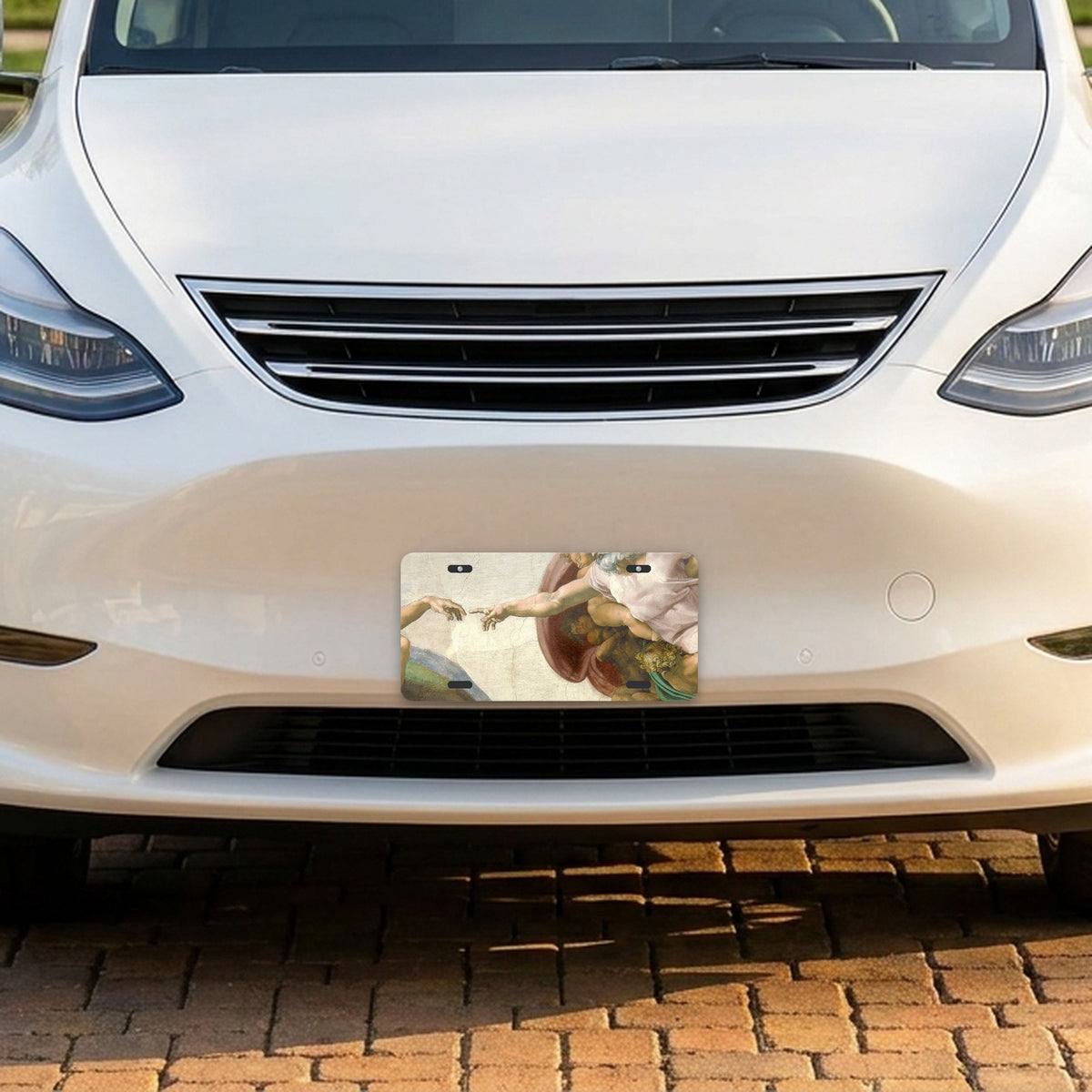 Creation Of Adam aluminum front license plate