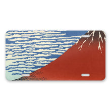 Red Fuji aluminum front license plate