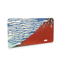 Red Fuji aluminum front license plate