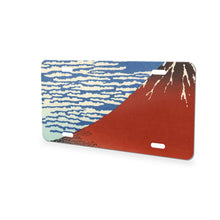 Red Fuji aluminum front license plate