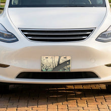 Hokusai Plum Blossom aluminum front license plate