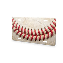 Baseball Stitch aluminum front license plate