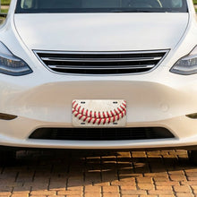 Baseball Stitch aluminum front license plate