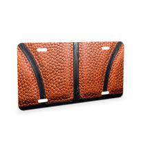 Basketball Texture aluminum front license plate