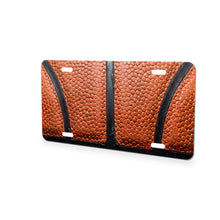 Basketball Texture aluminum front license plate