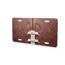 Football Pigskin aluminum front license plate