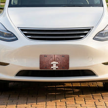 Football Pigskin aluminum front license plate