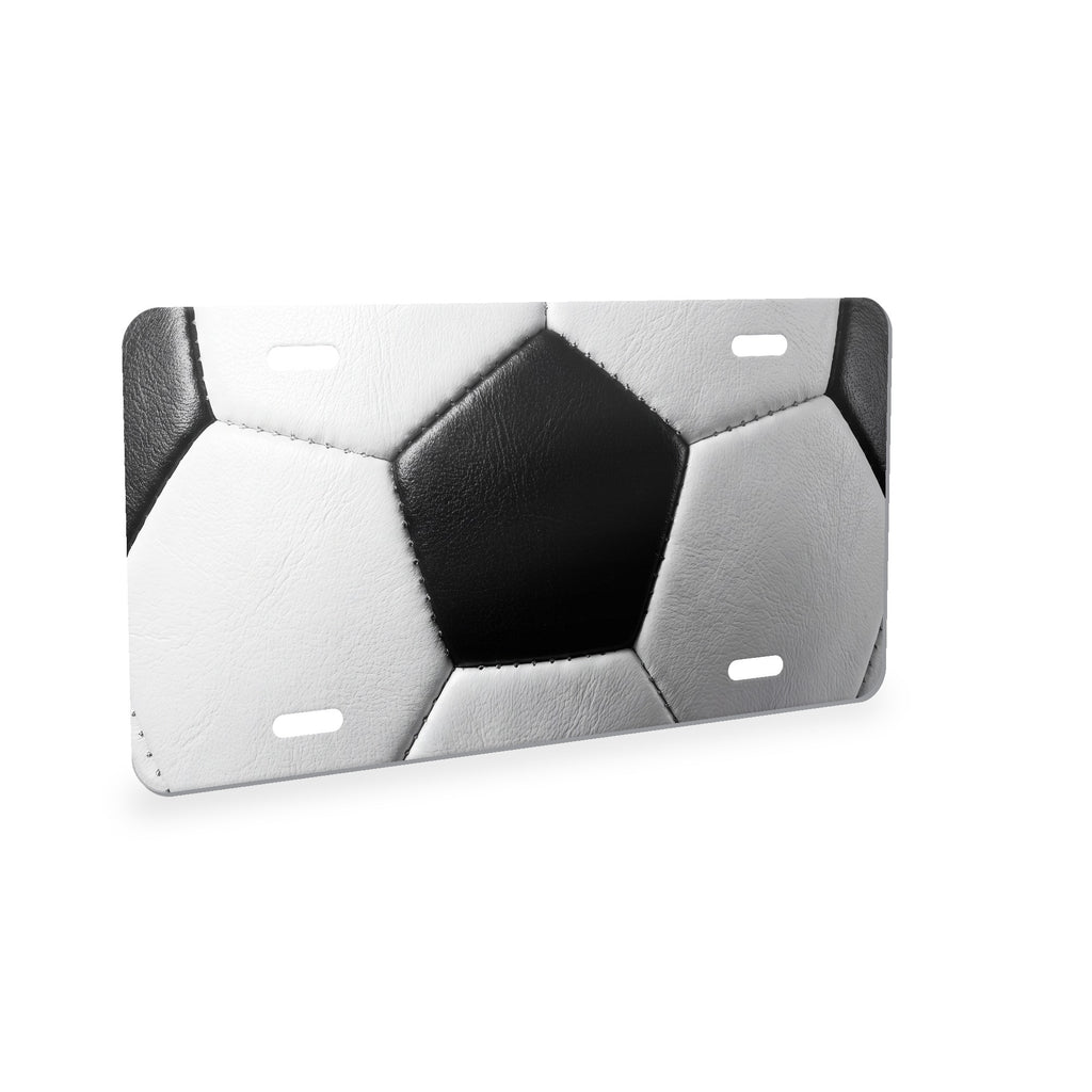 Soccer Ball aluminum front license plate