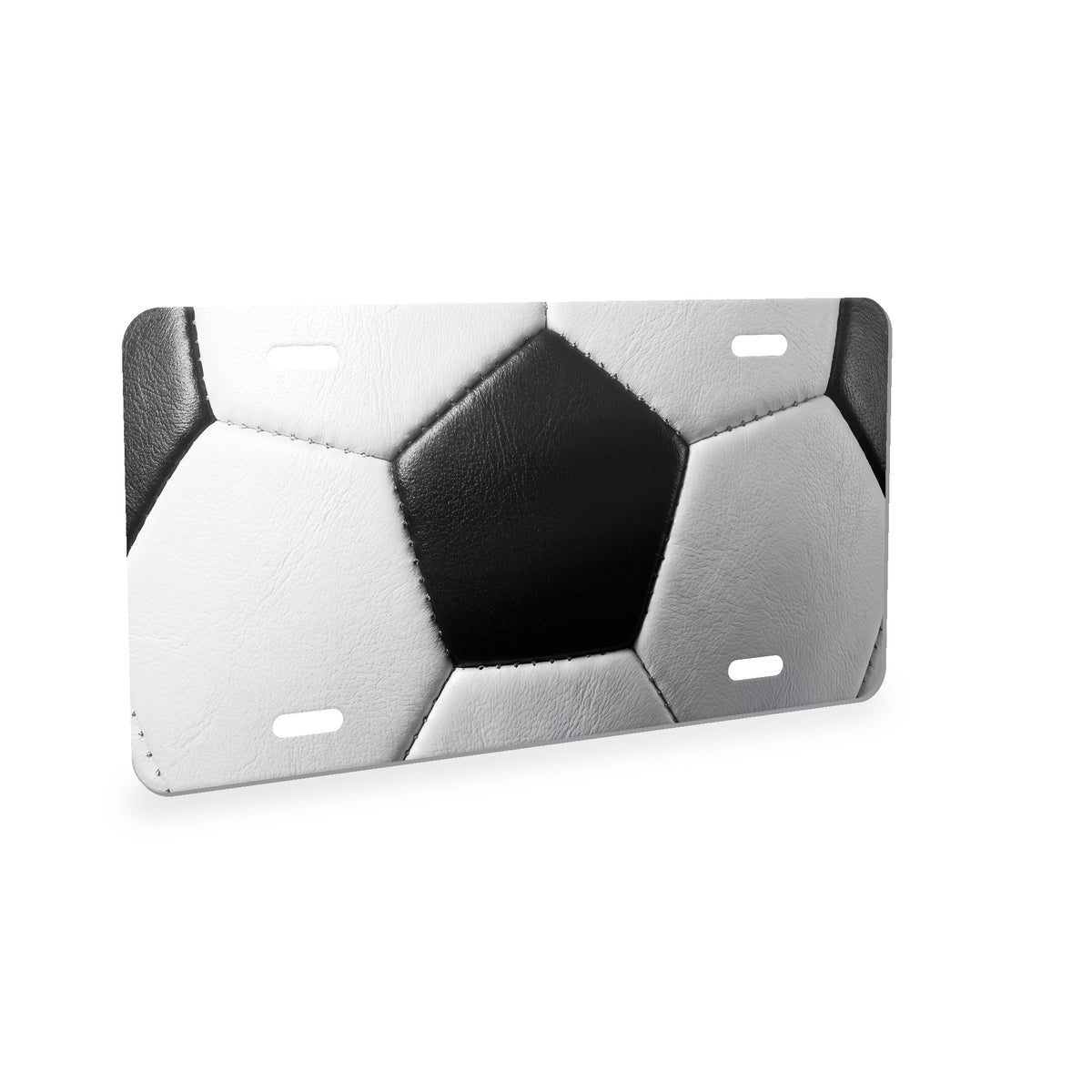 Soccer Ball aluminum front license plate