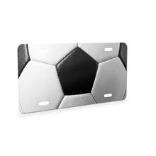 Soccer Ball aluminum front license plate