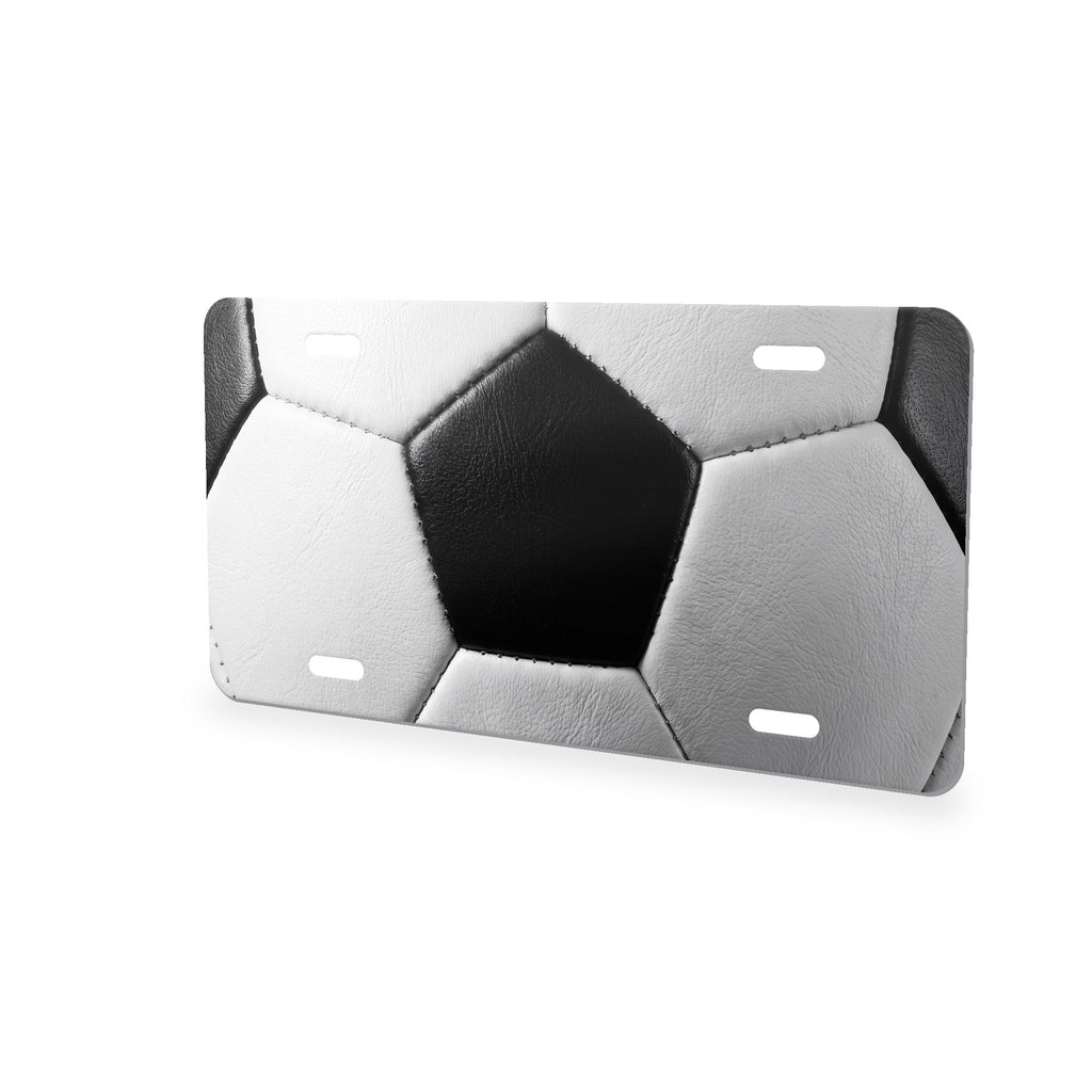 Soccer Ball aluminum front license plate