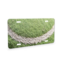 Tennis Ball aluminum front license plate