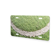 Tennis Ball aluminum front license plate