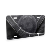 Hockey aluminum front license plate