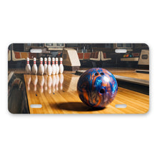 Bowling aluminum front license plate