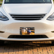 Bowling aluminum front license plate