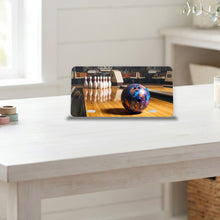 Bowling aluminum front license plate
