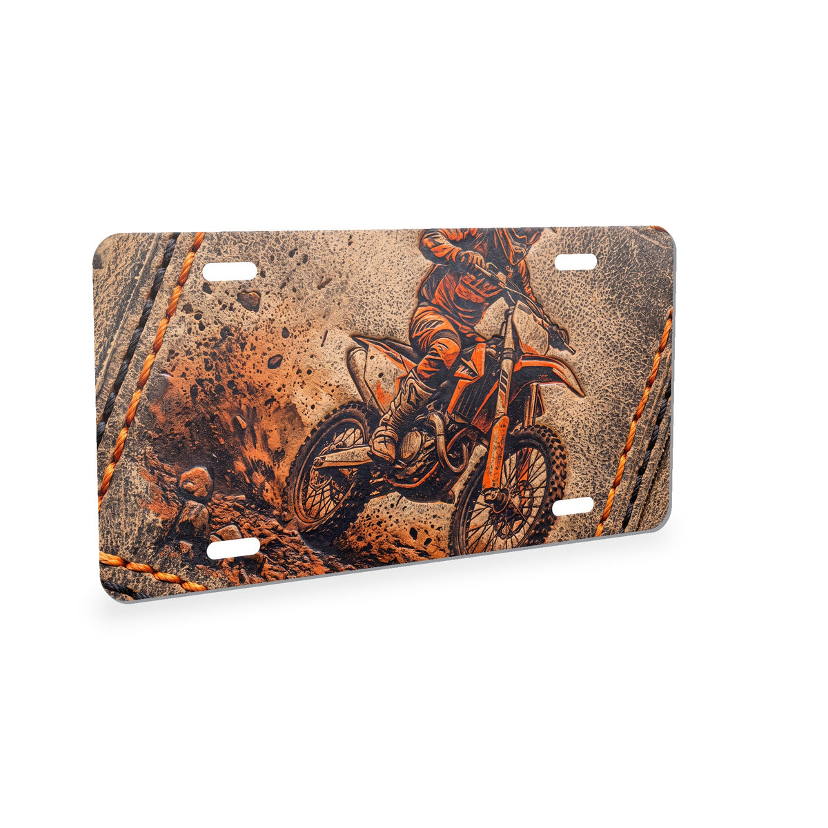 Motocross Dirt Bike aluminum front license plate