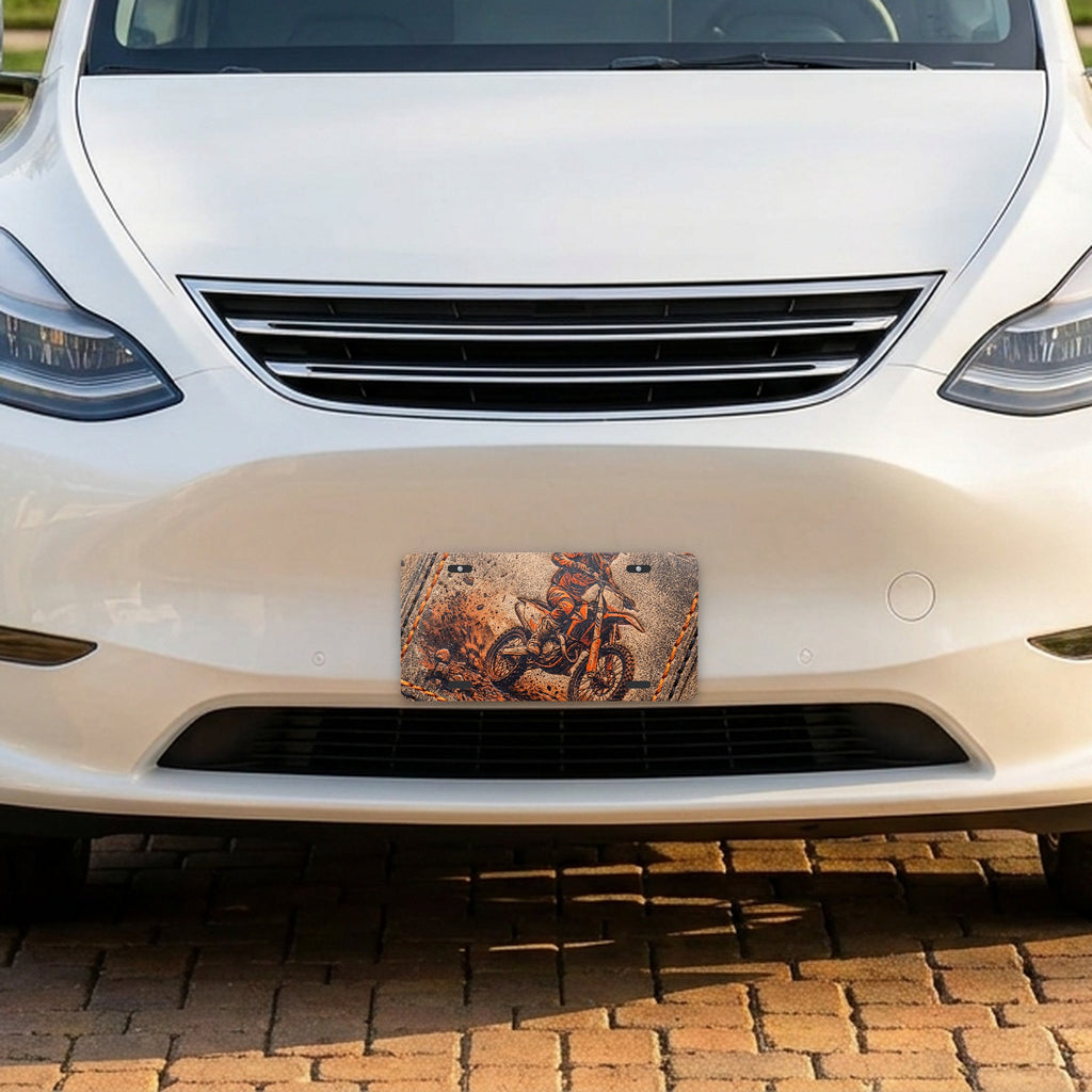 Motocross Dirt Bike aluminum front license plate