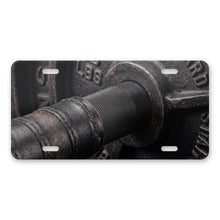 Barbell Lifting aluminum front license plate