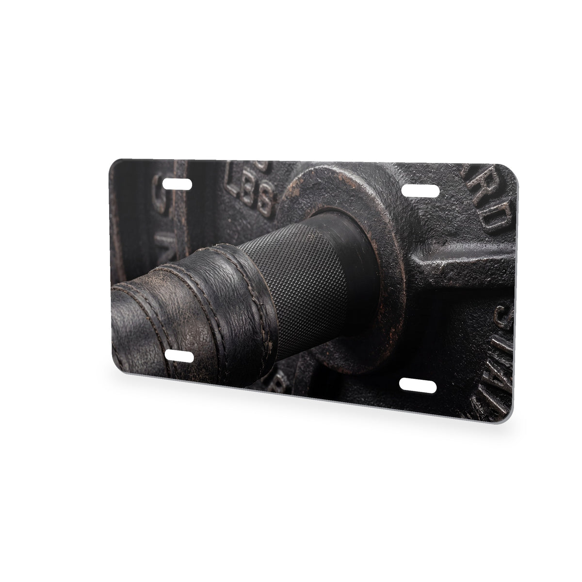 Barbell Lifting aluminum front license plate