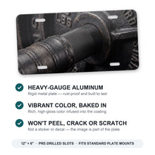Barbell Lifting aluminum front license plate