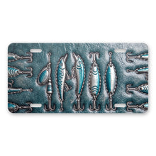 Fishing Lure aluminum front license plate