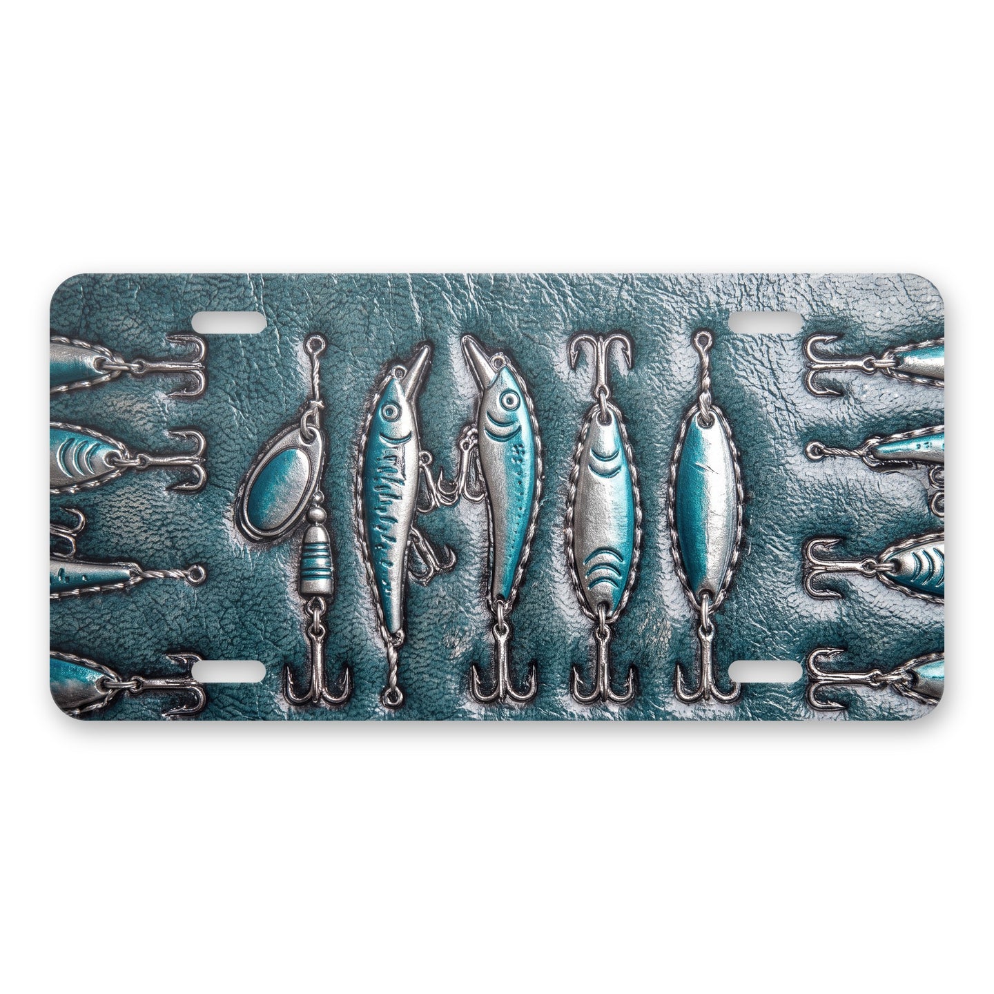 Fishing Lure aluminum front license plate