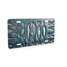 Fishing Lure aluminum front license plate