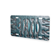 Fishing Lure aluminum front license plate