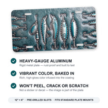 Fishing Lure aluminum front license plate