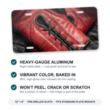 Boxing Gloves aluminum front license plate